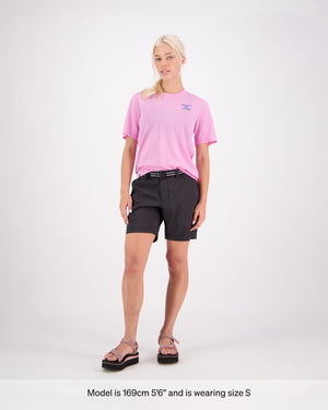 Icon Merino Air-Con Relaxed Tee - Pop Pink