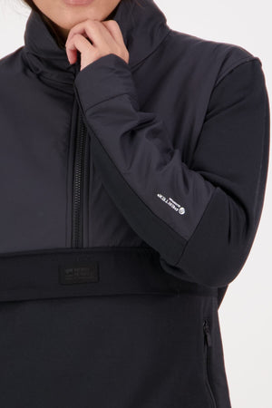 Decade Merino Fleece Pullover - Black
