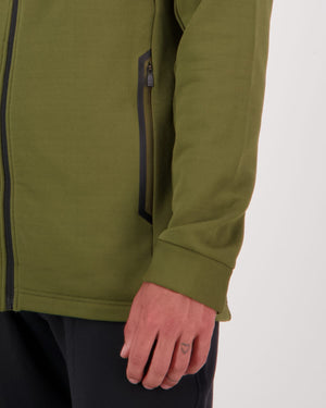 Arcadia Merino Fleece Jacket - Dark Olive