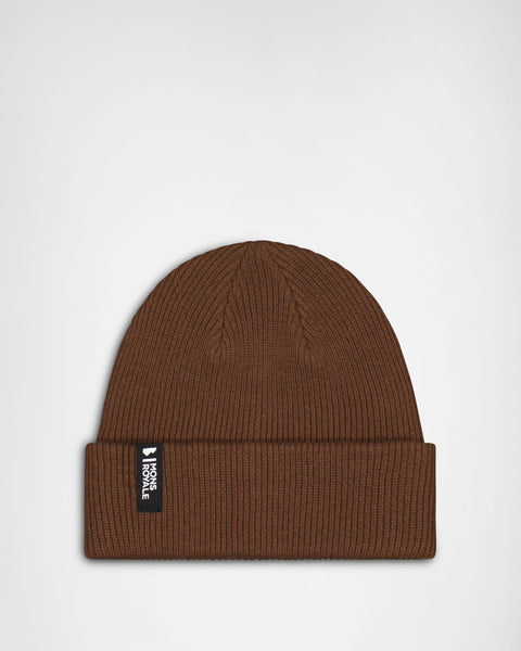 Chunky Logger Merino Beanie - Bark | Unisex Beanie | Mons Royale
