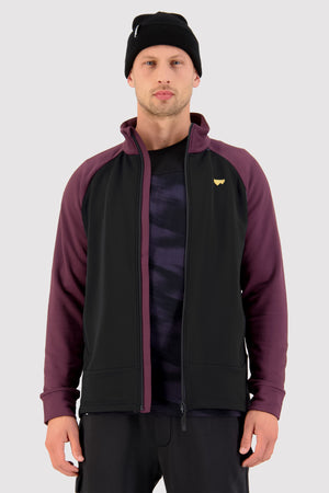 Nevis Merino Fleece Jacket - Wine Black
