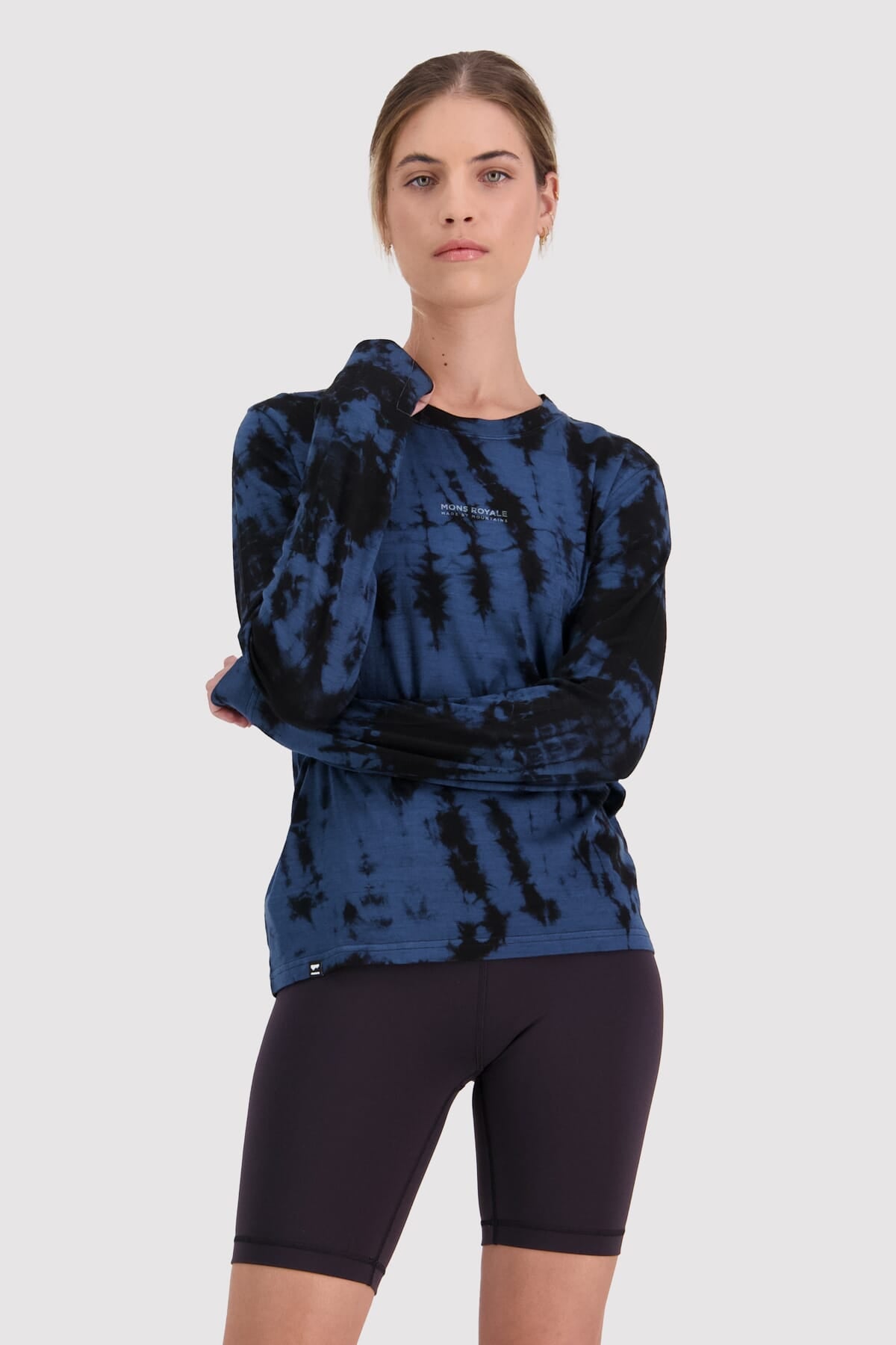 Icon Merino Air-Con Relaxed LS - Ice Night Tie Dye
