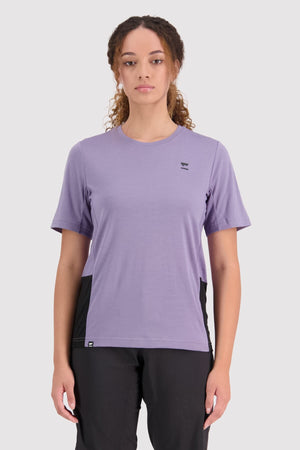 Tarn Merino Shift Tee - Thistle / Black