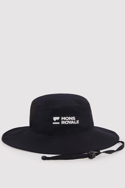 Velocity Bucket Hat Black Unisex Hat Mons Royale Canada